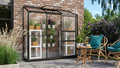 Växthus Ida 1300 Svart Poly Sockel 1,3 m² Vitavia